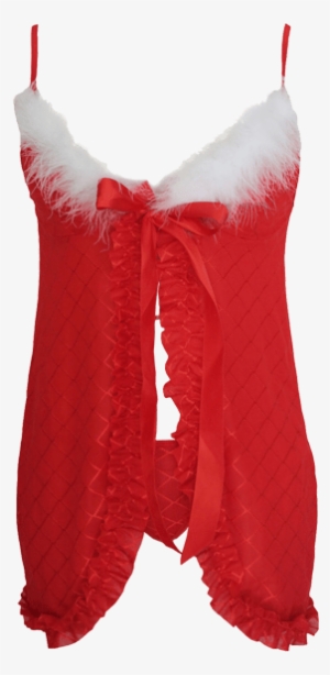 Christmas Babydoll Costume Transparent Background - Santa Costume Transparent Background #3133896