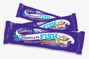 Image Of A Cadbury Chocolate Fish A Chewy Marshamallow - New Chocolate Bars 2018 Uk #3134227