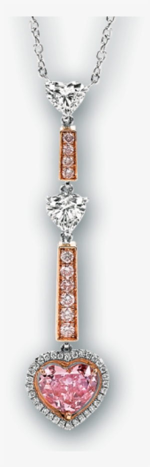 Three Heart Diamond Necklace - Pendant #3134865