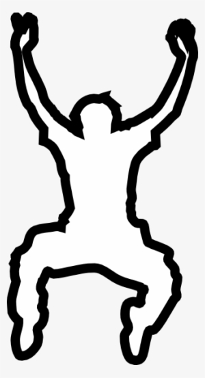 Jump Silhouette Clip Art - White Jumping Silhouette Png #3135231