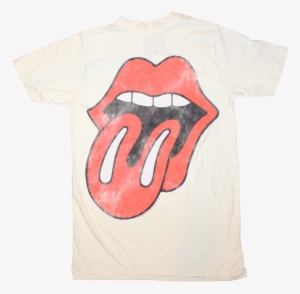Distressed Tongue Rolling Stones T-shirt - T-shirt: The Rolling Stones - As Worn #3135259