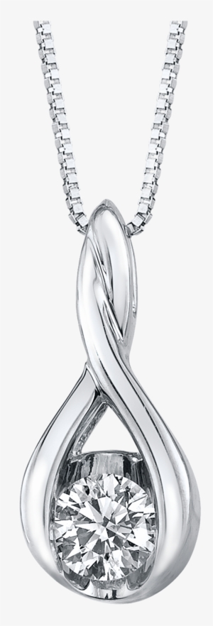 Picture Of Pdr-13384 - 14k Yellow Gold 1/12ct Sirena Diamond Drop Pendant #3135286