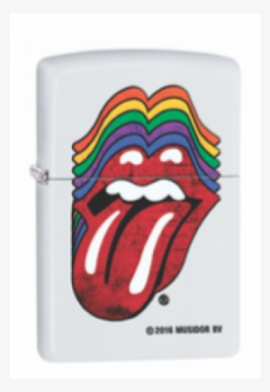 Zippo Rolling Stones 214 - Zippo Rolling Stones White Matte #3135464