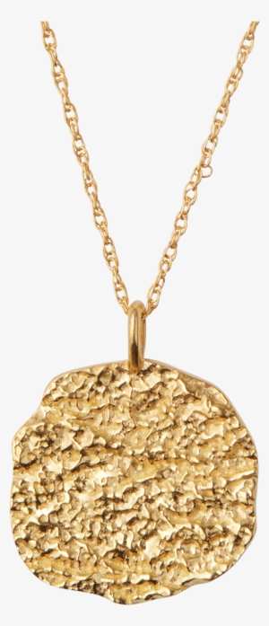 Gold Necklace Round Pendant #3135466