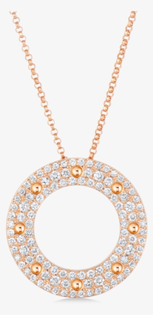 Roberto Coin Pois Moi Pave Circle Necklace #3135502