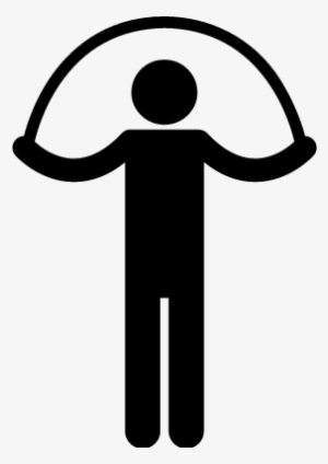 Jumping Rope Silhouette Vector - Jumping Rope Symbol #3135504