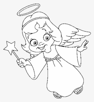 Magical Christmas Angel Coloring Page - Christmas Day #3135741