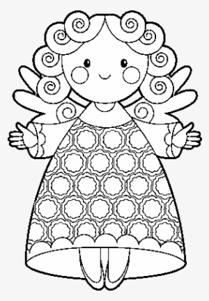 Christmas Angel 2 Coloring Page - Drawing #3136094