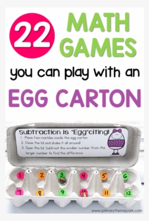 Egg Carton Math Games For First Grade - Egg Carton Subtraction #3136926