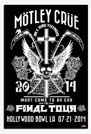 Mötley Crüe Hollywood Bowl Event Poster - Tour Pass Motley Crue #3137078