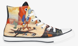 Coyote & Road Runner Men Sneakers High Multicolour - Sneakers #3139010