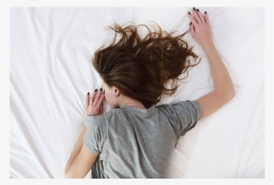 Girl Sleeping On Bed - Sleeping Woman Face Down #3139335