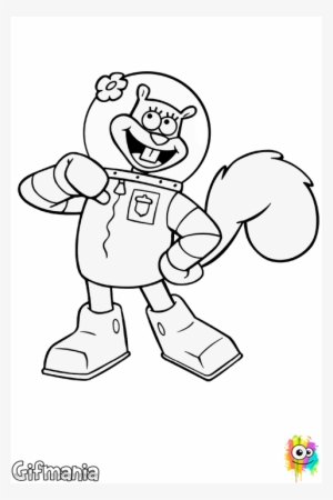Color As You Like To Sandy Cheeks - Sandy Cheeks Coloring Pages #3139752