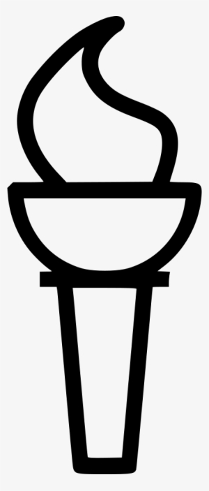 Torch Flame Olympics Tradition - Clip Art #3140087