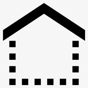 This Shape's Bottom And Sides Are Dotted Lines That - Structural Icon #3141550