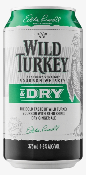 Wild Turkey Bourbon & Dry Cans 375ml - Wild Turkey Bourbon And Dry 4 Pack 340ml #3142052