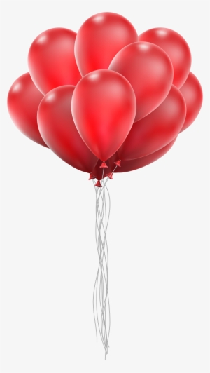 Balloon Bunch Png Clip Art Image - Red Balloon Png #3143463