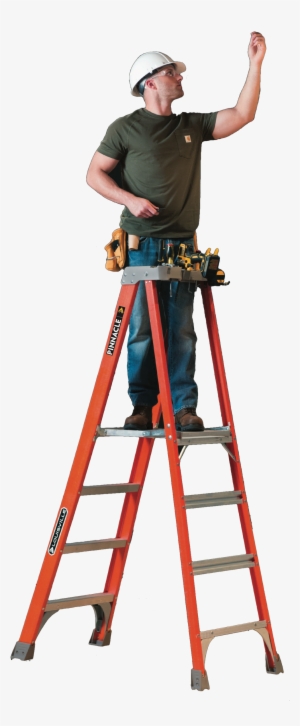 Go To Image - Man On The Ladder Png #3143515