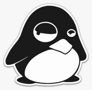 Free Download Linux Tux Black And White Pin / Button - Black And White Linux #3143857