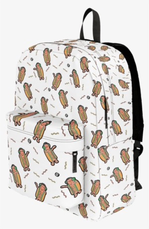Dancing Hot Dogs Pattern Classic Backpack - Garment Bag #3144157