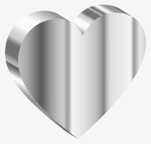 Clipart 3d Heart Of Stainless Steel - Stainless Steel Heart #3145335