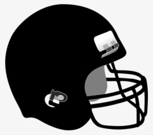 Helmet, Hockey, Hardhat, Football - Black Football Helmet Clipart #3145606