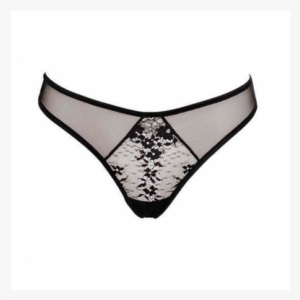 Black Thong Lingerie Panties - Panties #3145718