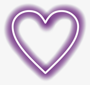 Heart Coração Neon @lucianoballack - White Heart Neon Png #3145805