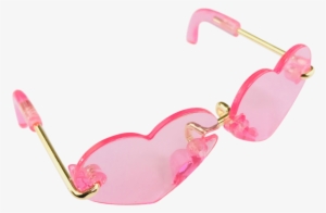 Angela Doll Sunglasses Heart Shaped Neon Pink - Heart #3146106