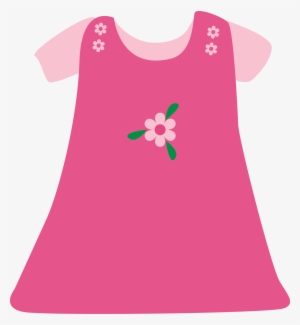 Baby Girl Pink Dress - Girl Dress Clip Art #3147140