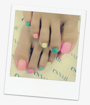 Pastel Coloured Pedicure, Mahogany Salon And Spa Ottawa - Paznokcie U Nóg 2018 #3147554