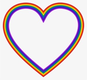 Rainbow Heart Color Cdr - Rainbow Heart Transparent Background #3147757