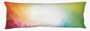 Colorful Rainbow Polygon Background Or Vector Frame - Cushion #3148163