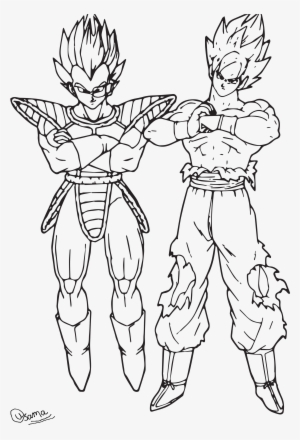 Raditz And Goku - Dragon Ball Goku Coloring Pages #3148185