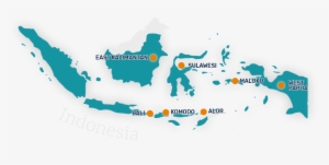 Trekking With The Prehistoric Komodo Dragon - Map Indonesia #3148300