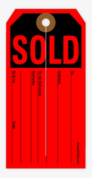 Picture Of Sold Tag - Portable Network Graphics #3148694