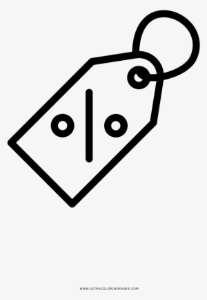 Sales Tag Coloring Page - Line Art #3148728