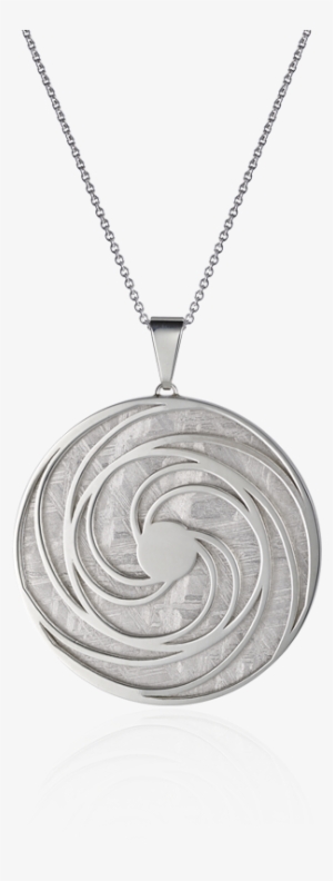 Meteorite Crop Circle Swirl Pendant In Silver - Locket #3149131 Meteorite Crop Circle Swirl Pendant In Silver - Locket #3149131