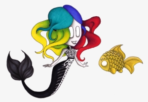 Fish Bag With Bling-bling Scales And Pencil Skirt Adorned - Cartoon #3149255