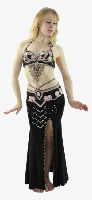 Egyptian Style 3-piece Belly Dance Costume - Belly Dance Egyptian Costume Png #3149568