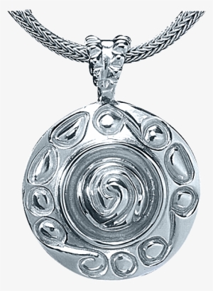 Silver Swirl Pendant - Locket #3149589