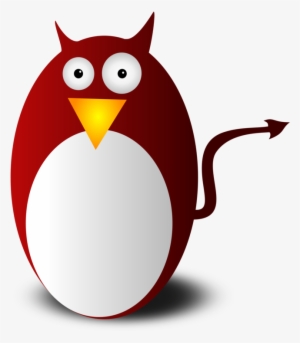 Penguin Bsd Daemon Devil Lucifer Satan - Evil Penguin Clipart #3149872