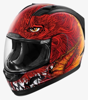 Icon Alliance Helmet Al Lucifer Red 2x 2xl 0101-9911 - Icon Alliance Lucifur Helmet #3150089