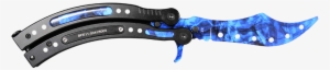 Butterfly Elite Sapphire Png Sapphire Butterfly Knife - Butterfly Knife #3151475