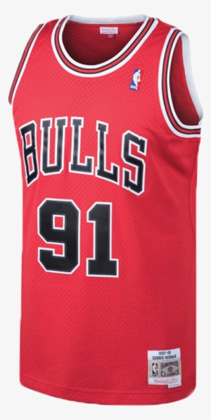 Chicago Bulls Dennis Rodman Red Swingman Jersey - Dennis Rodman Nba Jersey #3151812