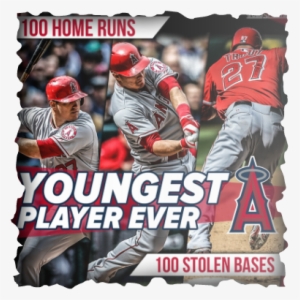Mike Trout Became The Youngest Player Ever To Hit 100 - Mike Trout #3152843