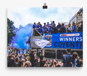 Crowd Cheering On Ccfc Player's At The Ccfc Open Top - Audience #3153199