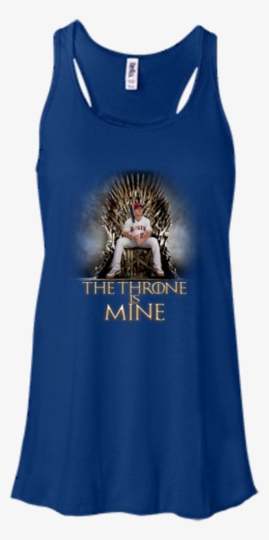 Mike Trout T Shirts The Throne Is Mine Hoodies Sweatshirts - Rasta Lion Head Ladies Flowy Racerback Tanktop #3153275