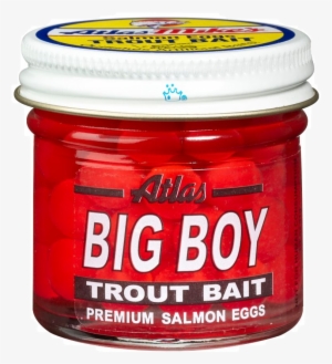 Atlas Mike's Big Boy Salmon Eggs, Red, 1.6 Oz #3153429