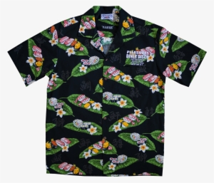 Disco Hawaiian Shirt - Sushi Surprise In Paradise Black Pacific Legend Hawaiian #3153464